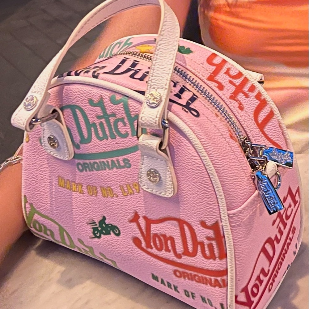 Von Dutch Multicolor Logo Satchel